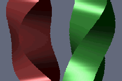 Per-pixel phong-shaded bars